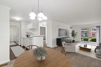 Separate dining room area